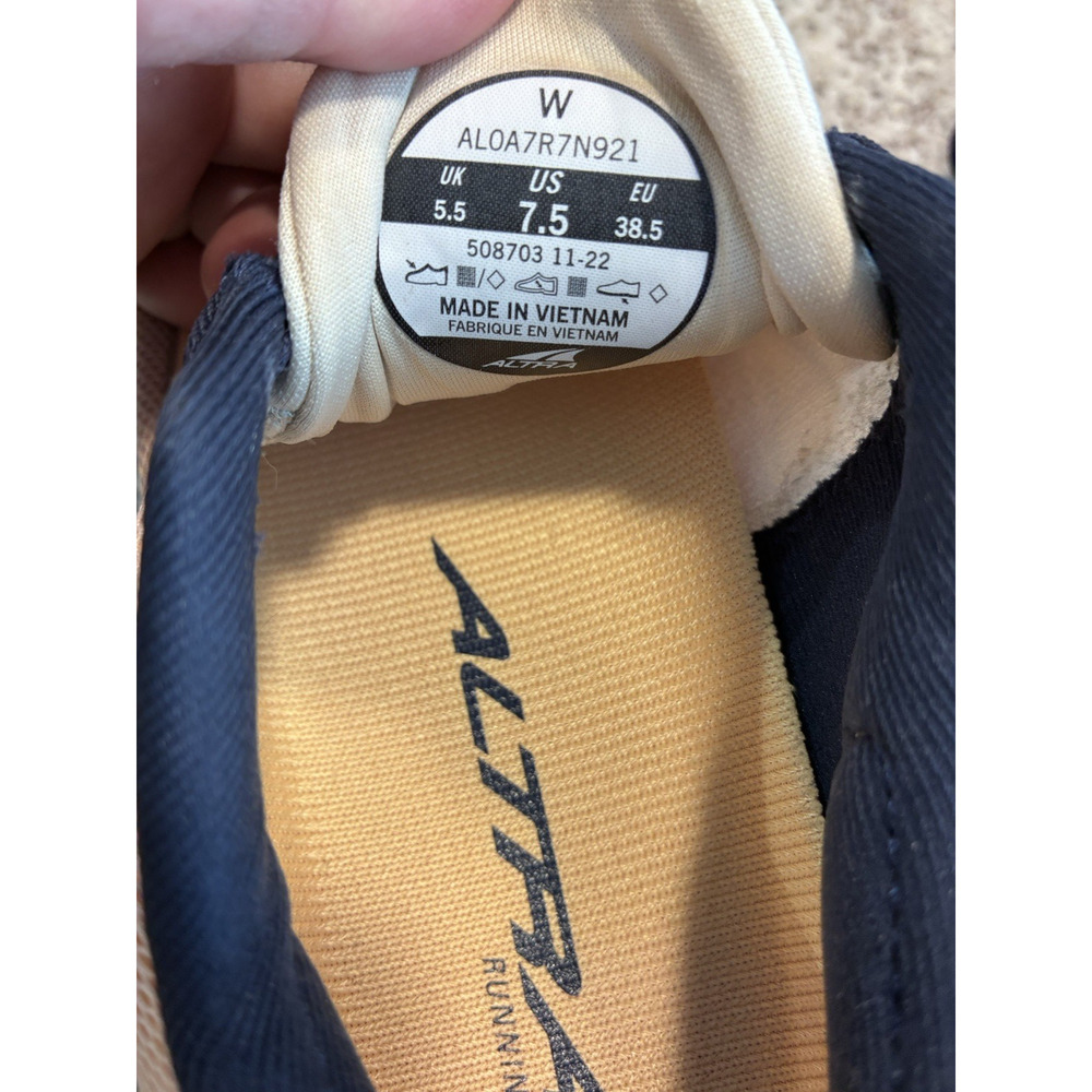 ALTRA Women's Rivera 3 Size 7.5 Road Running Shoes - Sand AL0A7R7N921 - Picture 6 of 7